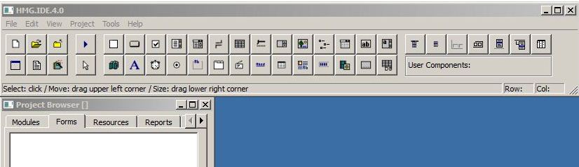 First Screenshoot of new HMG.4 IDE