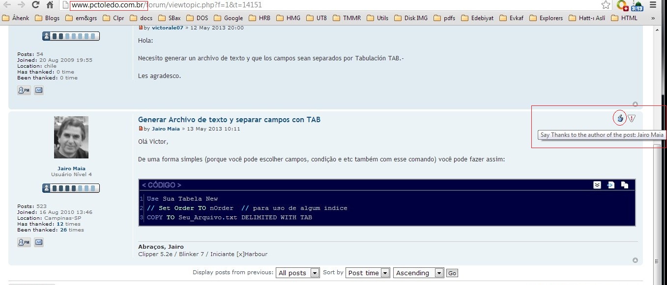 &quot;Say Thanks&quot; button in PCToldedo forum