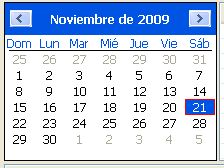 DatePicker in Windows XP with the same source code