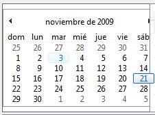 DatePicker in Windows Vista with the same source code