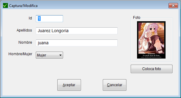 ventana agregar/editar